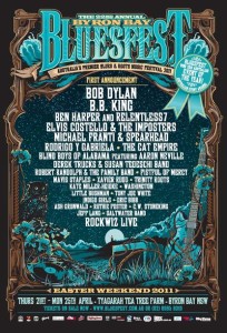 Byron Bay Blues Fest 2011 poster