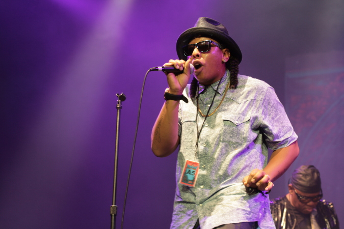 Tra' Zae - Parliament Funkadelic concert - Byron Bay Bluesfest 2015