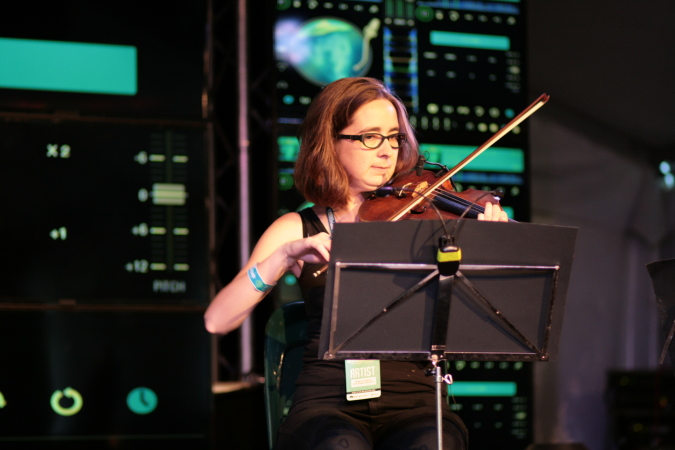 Emily Tulloch with Paul D. Miller (aka DJ Spooky) - Arctic Rhythms - WOMADelaide 2015