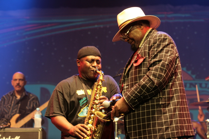 Parliament Funkadelic live concert - Byron Bay Bluesfest 2015 - Australia