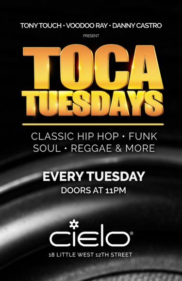 Toca Tuesdays at Cielo - New York City